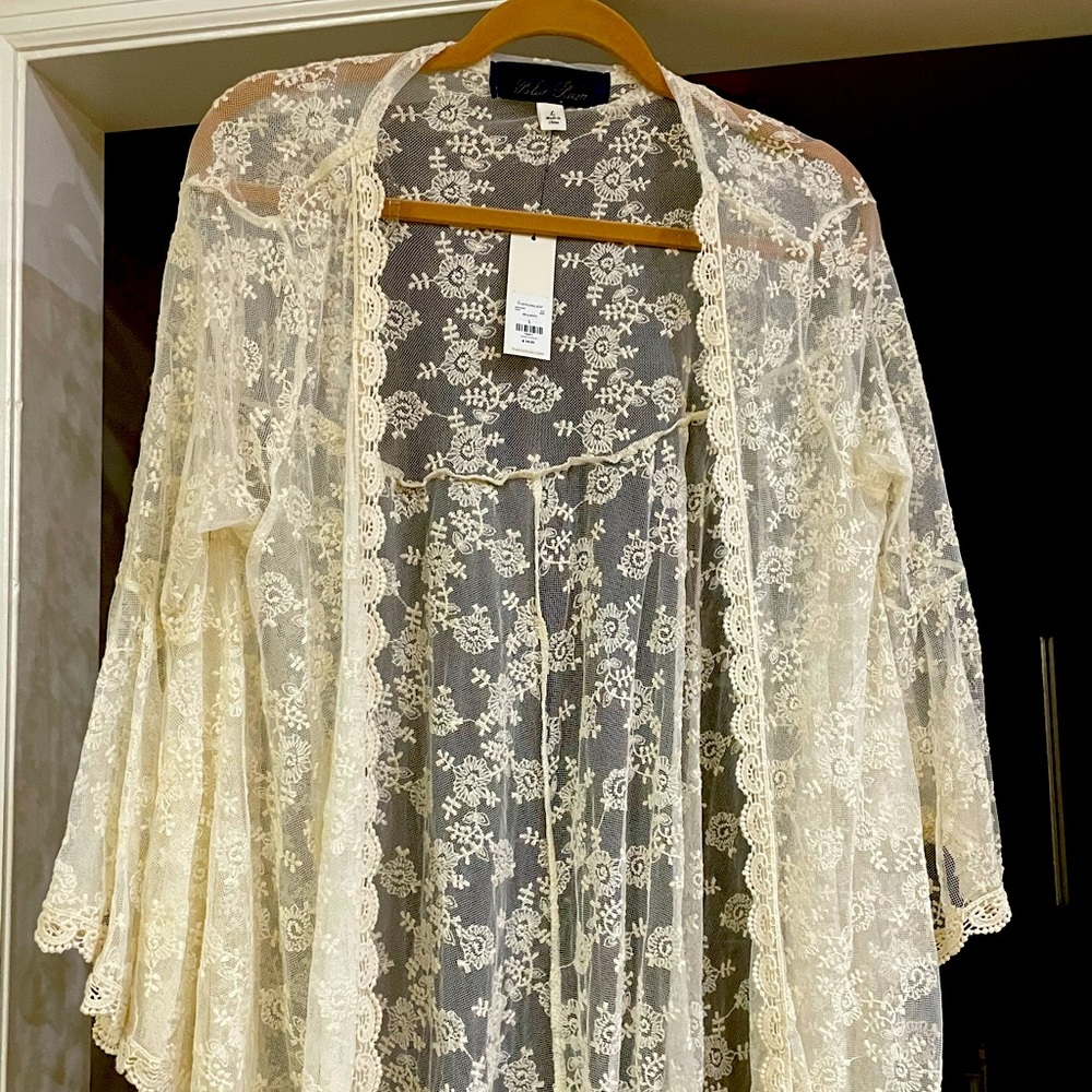 Francesca’s Lacy cardigan.